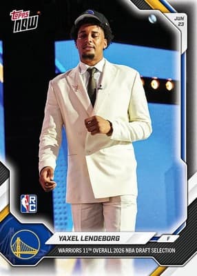 2026 Topps NOW NBA Draft Yaxel Lendeborg Rookie #YLEN basketball card