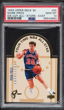 1993 Upper Deck SE All-Stars East Die-Cut Mark Price PSA 10
