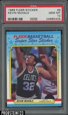 Kevin McHale 1988 Fleer Sticker Basketball #9 Kevin McHale Boston Celtics HOF PSA 10 GEM MINT card sale