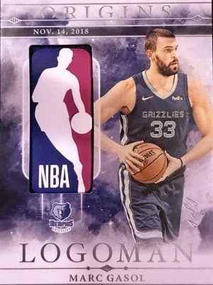 Marc Gasol LOGOMAN! 1/1 2024-25 Origins Marc Gasol NBA Logo Jersey Patch Grizzlies 11/14/18 card sale