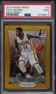 Paul George 2012-13 Panini Prizm #30 Paul George Gold Prizms #1/10 PSA 9 MINT Iconic Set card sale