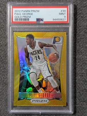 Paul George Paul George Gold Prizm 07/10 12-13 PSA9 Super Rare!!! card sale
