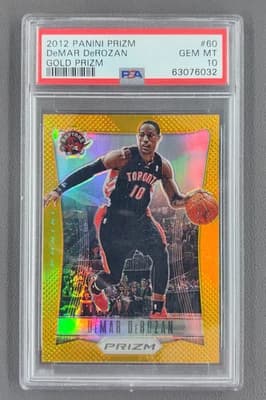 DeMar DeRozan 2012-13 Panini Prizm Demar Derozan Gold /10 #60 Raptors PSA 10 card sale