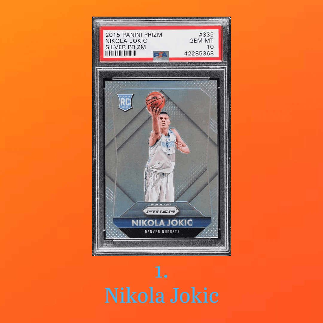 2015-16 Panini Prizm Nikola Jokic Silver rookie card
