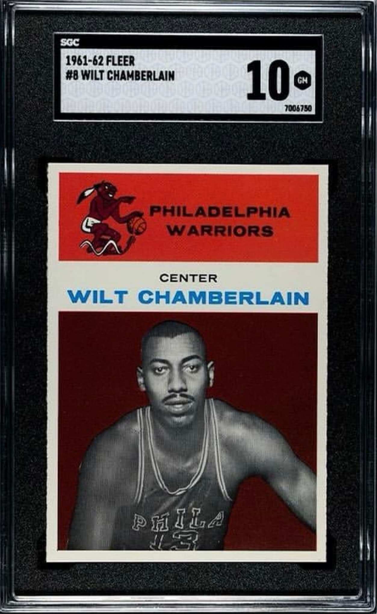 1961 Fleer Wilt Chamberlain rookie card