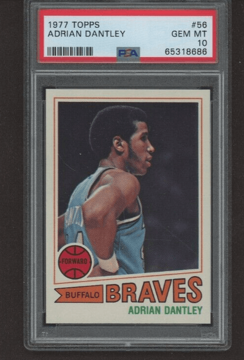 Adrian Dantley 1977-78 Topps Basketball 56 Adrian Dantley HOF RC Rookie PSA 10 GEM MINT *POP 4* basketball card