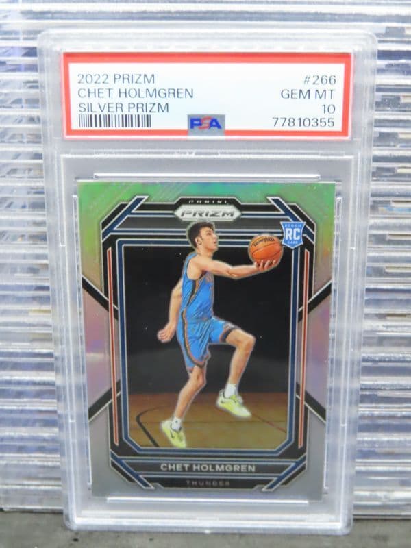 Chet Holmgren 2022-23 Panini Prizm Chet Holmgren Silver Prizm Rookie #266 basketball card