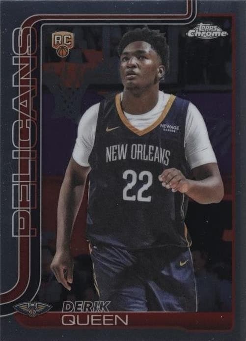 Derik Queen 2025-26 Topps Chrome Rookie #263 basketball card