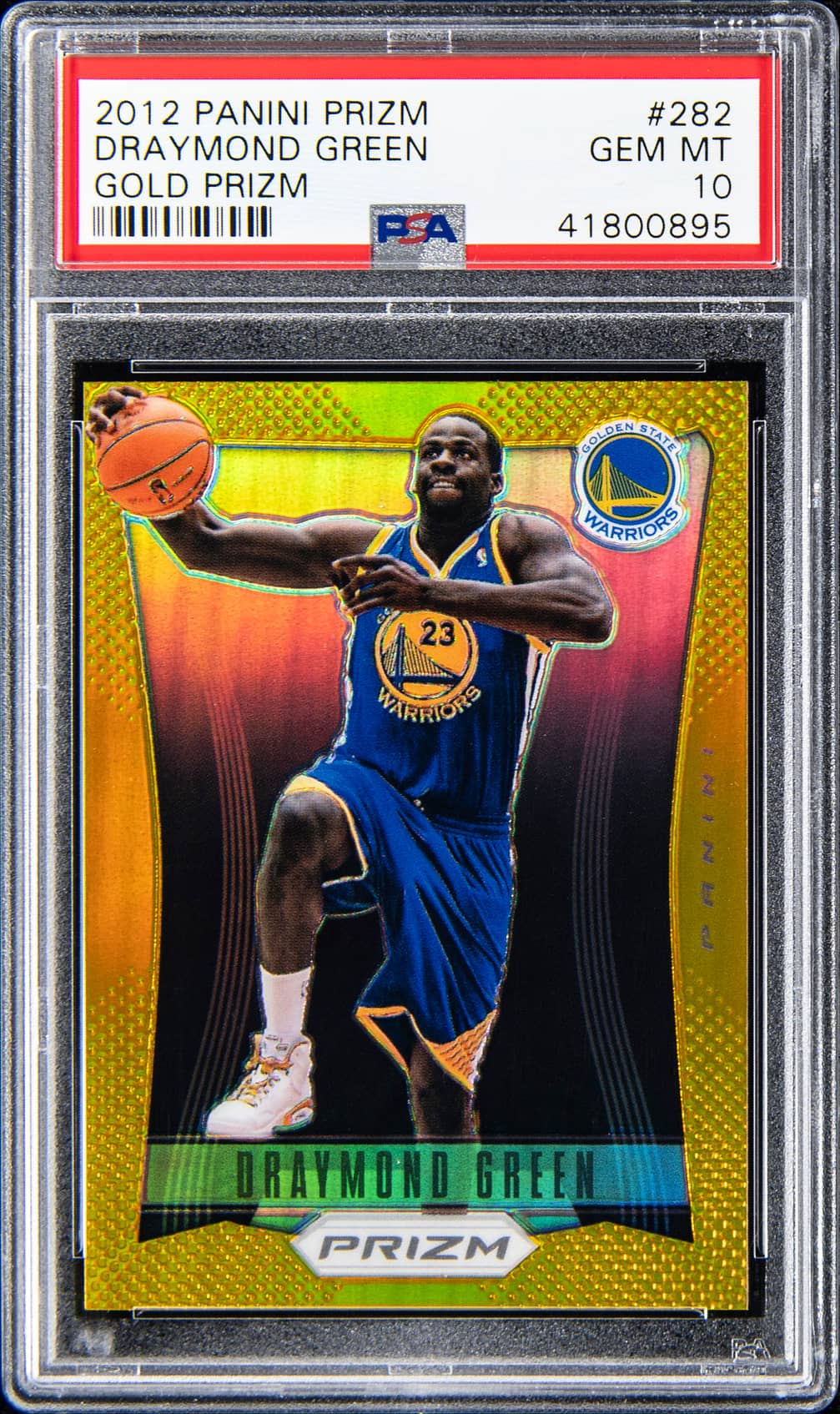 Draymond Green 2012-13 Panini Prizm Gold Prizm #282 Draymond Green Rookie Card (#01/10) - PSA GEM MT 10 - Pop 2 scarce and iconic profile anchor basketball card