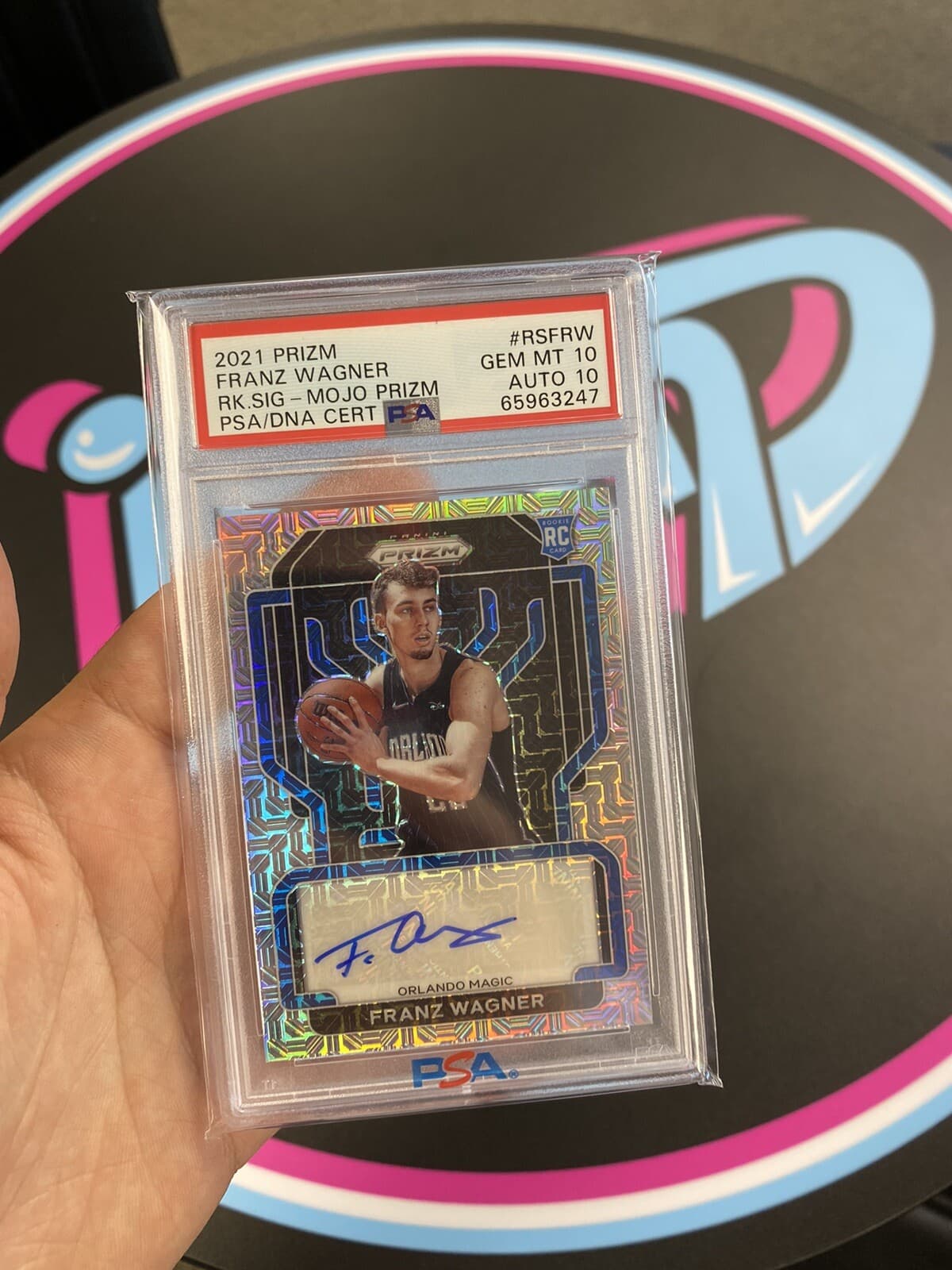 Franz Wagner 2021-22 Panini Prizm Franz Wagner Silver Prizm Rookie basketball card