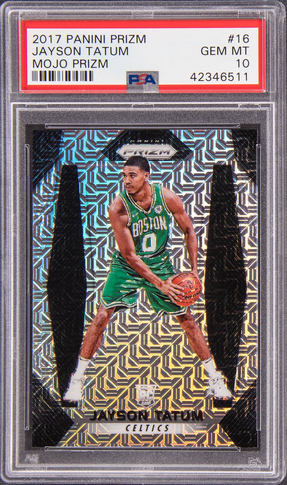 Jayson Tatum 2017-18 Panini Prizm Jayson Tatum Rookie #16 basketball card