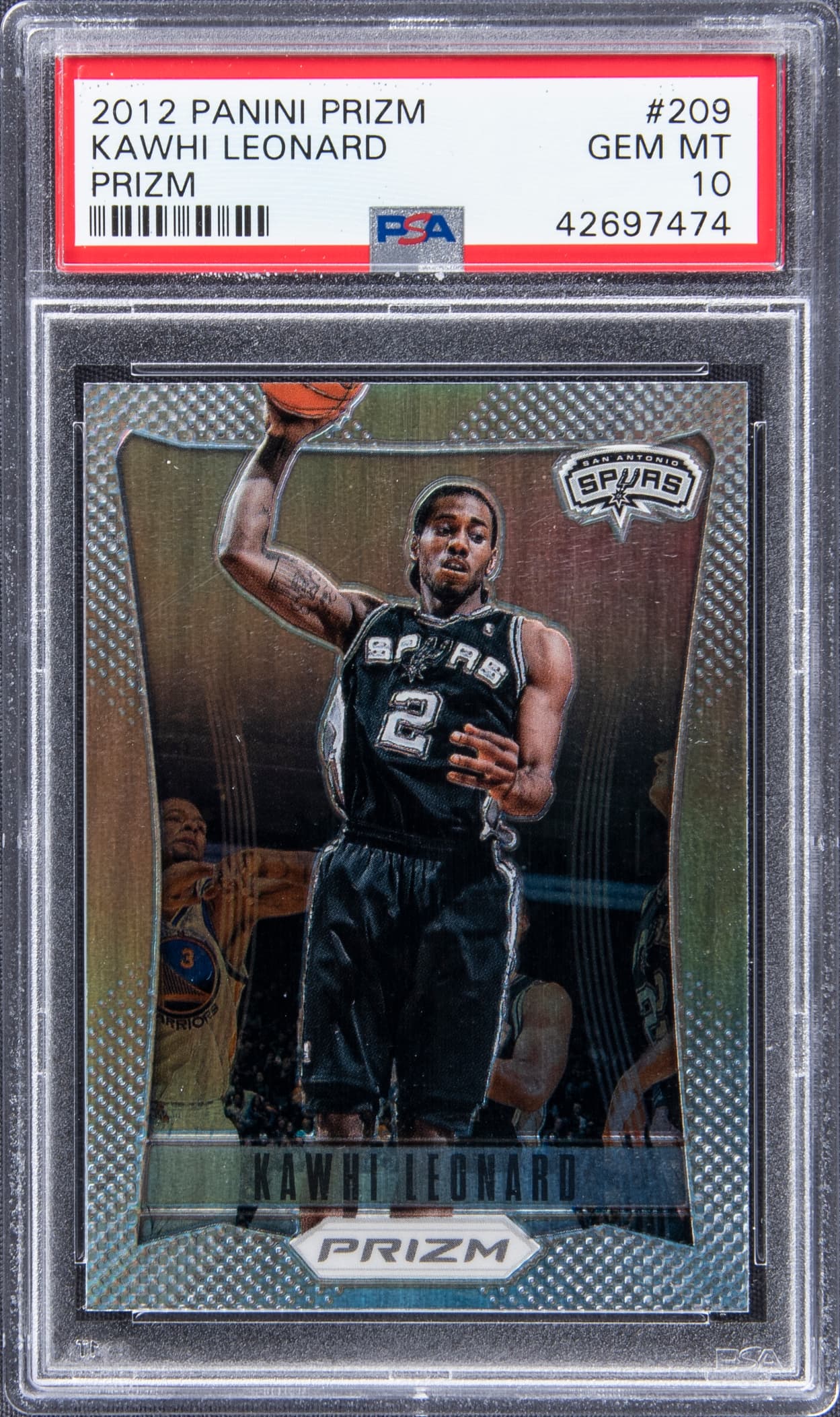 Kawhi Leonard 2012-13 Panini Prizm Kawhi Leonard Silver Prizm Rookie #209 basketball card