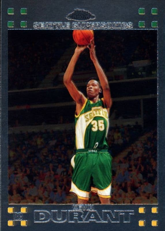 Kevin Durant 2007-08 Topps Chrome Rookie #131 basketball card