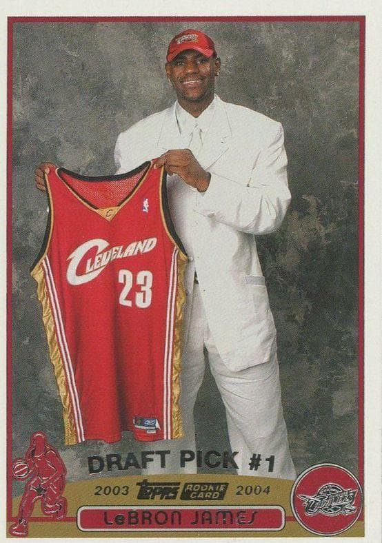 2003-04 Topps LeBron James Rookie #221 basketball card