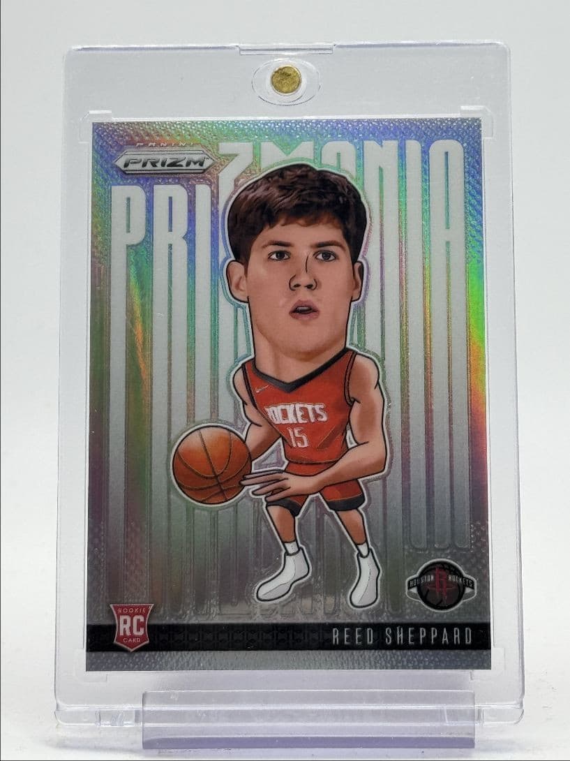 Reed Sheppard 2024-25 Panini Prizm Reed Sheppard Silver Prizm Rookie basketball card