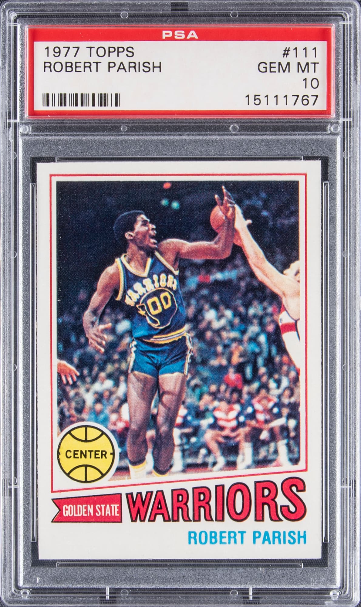Robert Parish 1977-78 Topps #111 Robert Parish Rookie Card - PSA GEM MT 10 - POP 10! basketball card