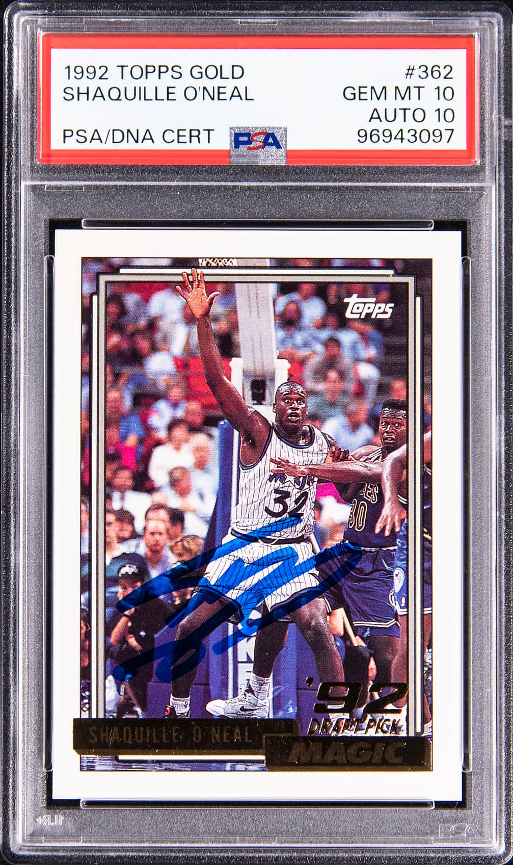 Shaquille O'Neal 1992-93 Topps Shaquille O'Neal Rookie #362 basketball card