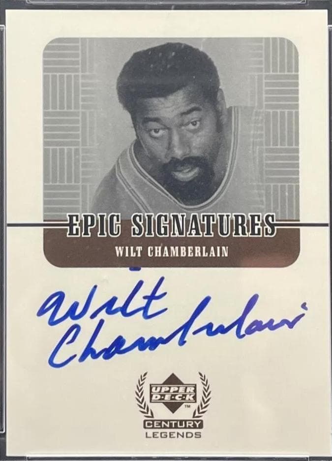 Wilt Chamberlain 1998 Upper Deck Century Legends Epic Signatures #WC autograph basketball card