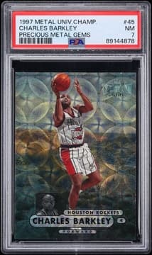 1997 Metal Universe Championship Precious Metal Gems Charles Barkley /50 PSA 7