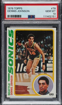 1978-79 Topps Dennis Johnson rookie PSA 10