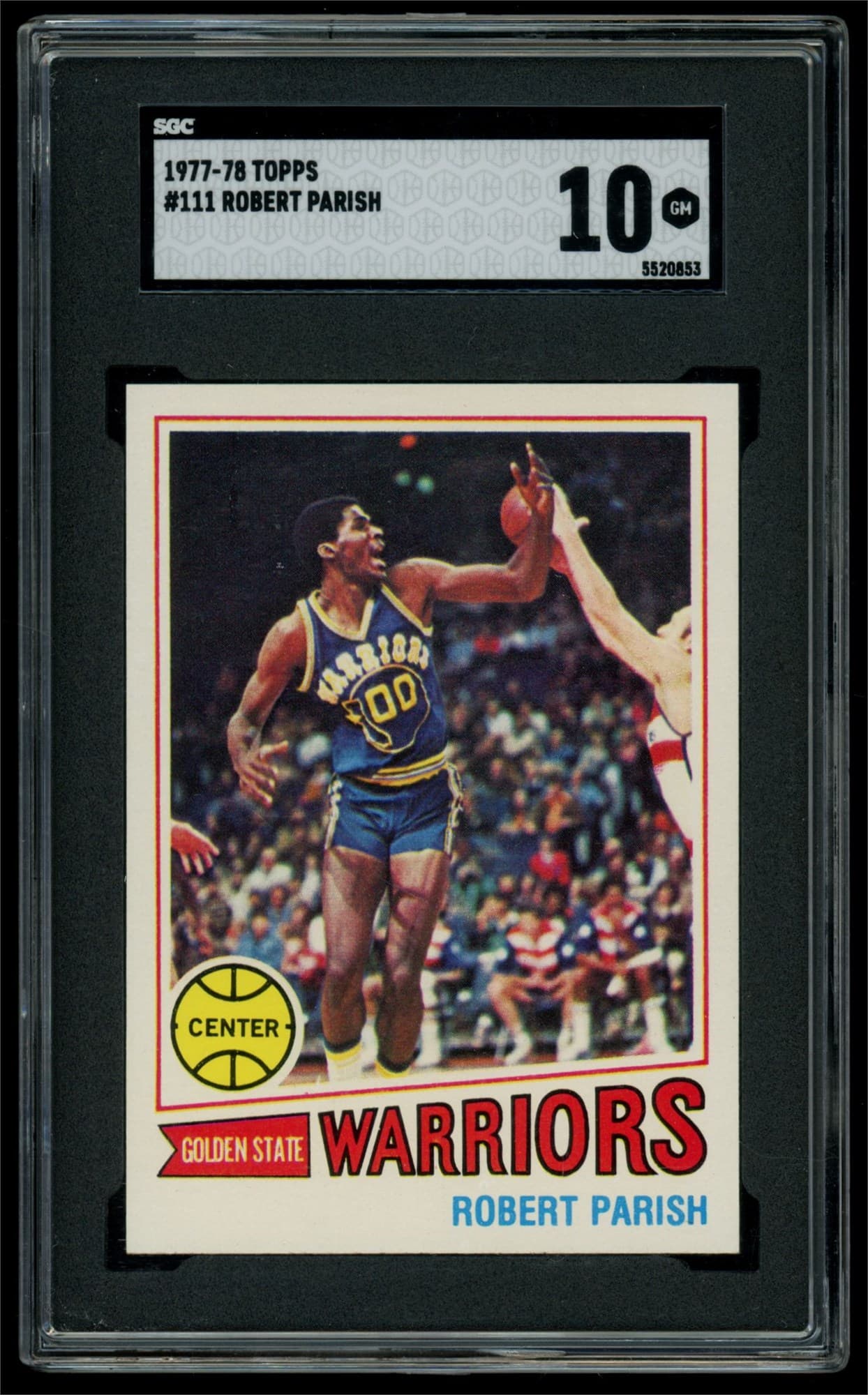 1977-78 Topps Robert Parish rookie #111 SGC 10, cert 5520853