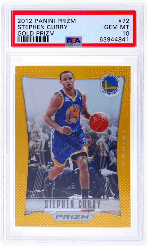 2012-13 Panini Prizm Gold #72 Stephen Curry /10 PSA 10