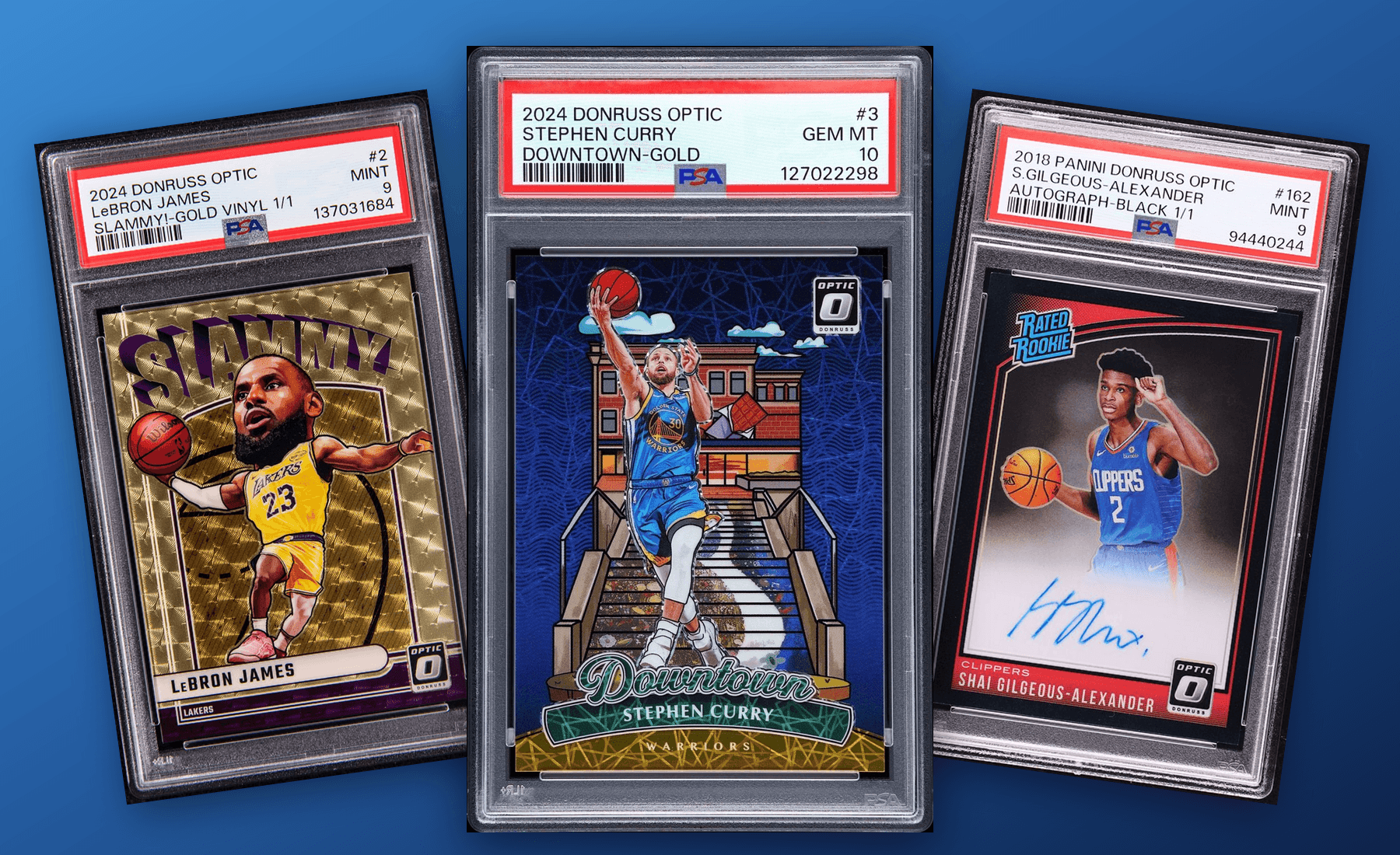 Donruss Optic basketball card examples