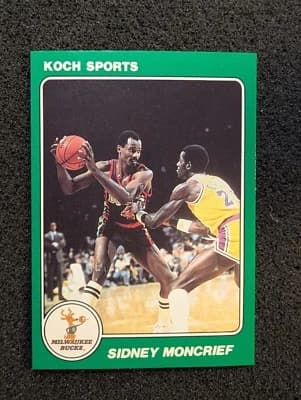 Sidney Moncrief 1985 ( 1984 ) Star Koch SIDNEY MONCRIEF card ( SAMPLE CARD ) RARE!! card sale