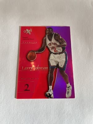 Larry Johnson Larry Johnson Essential Crediential EX 2001 18/33 Ultra Rare Knicks Hornets UNLV card sale