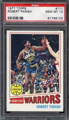 Robert Parish 1977-78 TOPPS #111 ROBERT PARISH PSA 10 (RC) WARRIORS HOF POP 10 *DB471 card sale