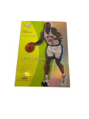 Larry Johnson Larry Johnson Essential Credentials Now EX 2001 31/48 ULTRA RARE Knicks Hornets card sale