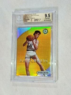 Dave Cowens Dave Cowens 2012-13 1st Prizm MVP Gold /10 #20 BGS 9.5 GEM MINT POP 2 card sale