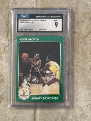 Sidney Moncrief 1985 Star Koch SIDNEY MONCRIEF card SAMPLE CARD card sale