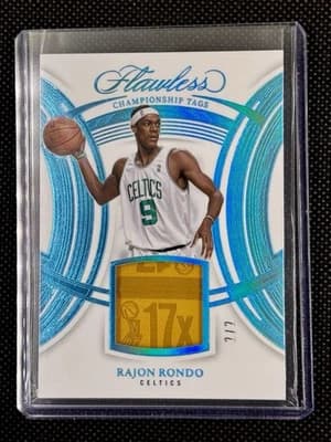 Rajon Rondo 2024-25 Panini Flawless Rajon Rondo Championship Tag 2/2 Boston Celtics card sale