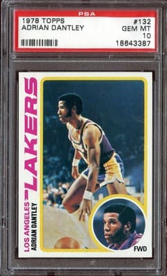 Adrian Dantley 1978-79 TOPPS #132 ADRIAN DANTLEY PSA 10 LAKERS POP 2 HOF *DB086 card sale