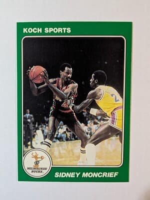 Sidney Moncrief 1985 ( 1984 ) Star Koch SIDNEY MONCRIEF card ( SAMPLE CARD ) RARE!! card sale