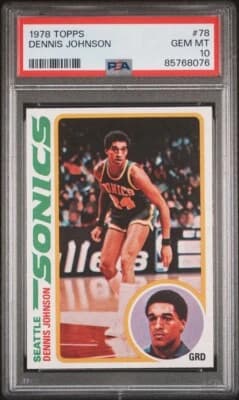 Dennis Johnson Dennis Johnson Celtics 1978 Topps ROOKIE PSA 10 Rookie RC card sale