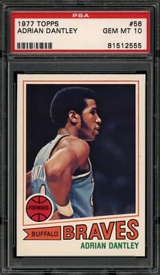 Adrian Dantley Adrian Dantley 1977 Rookie Topps Basketball Card #56 PSA 10 *HIGH-END CENTERED* card sale