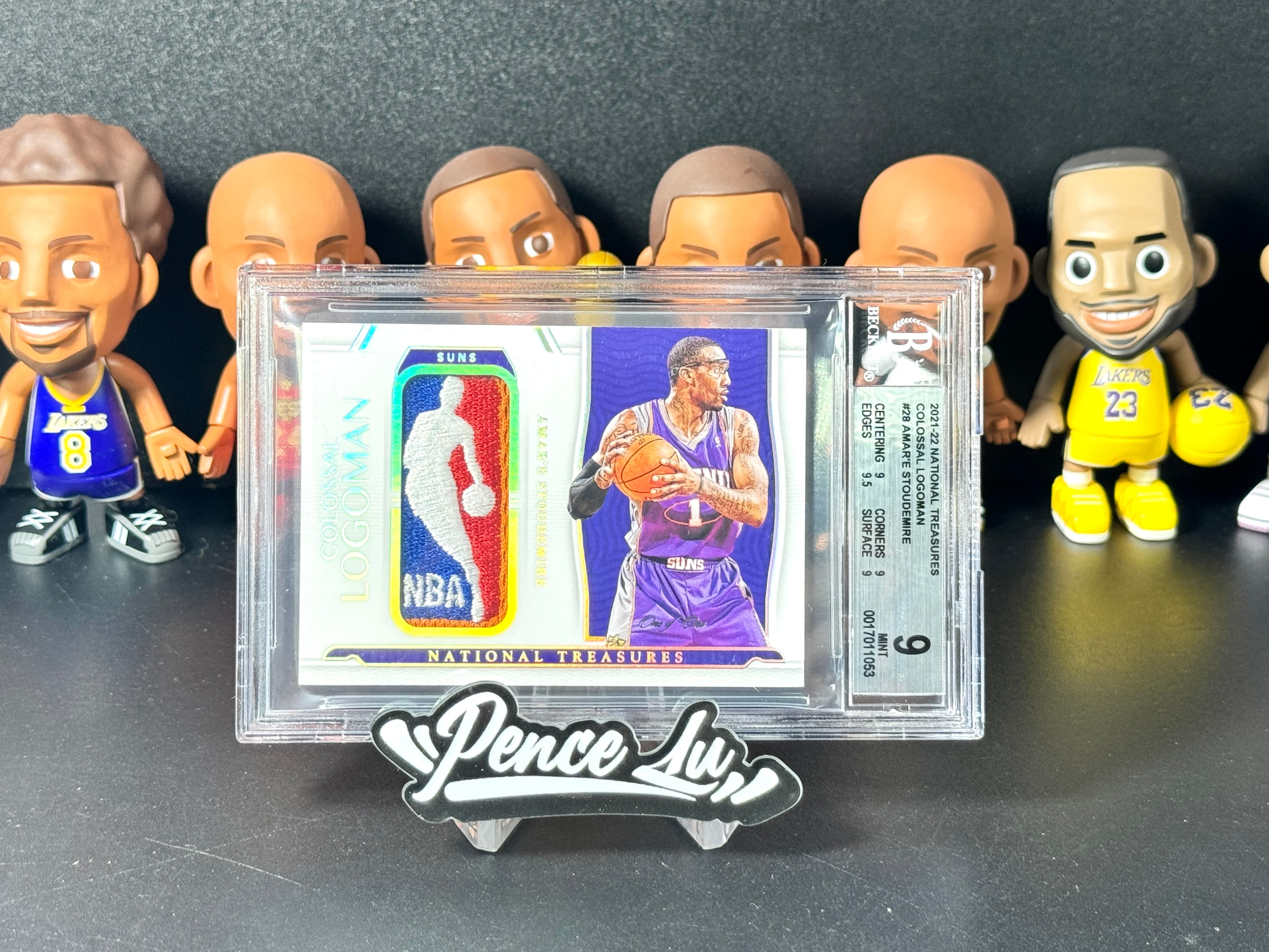 Amar'e Stoudemire 【喷子拍卖】2021-22 panini national treasures Amar'e Stoudemire 国宝 凤凰城太阳 小霸王 斯塔德迈尔 一编 logoman 1of1 最有价刺绣版GU 大hit卡 BGS9 JC99 card sale