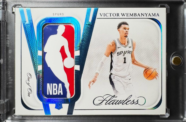 2023-24 Panini Flawless Victor Wembanyama solo Logoman 1/1 rookie card
