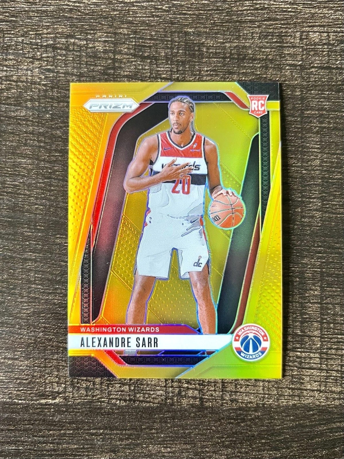 2024-25 Panini Prizm Gold Alexandre Sarr Rookie #264 /10 basketball card
