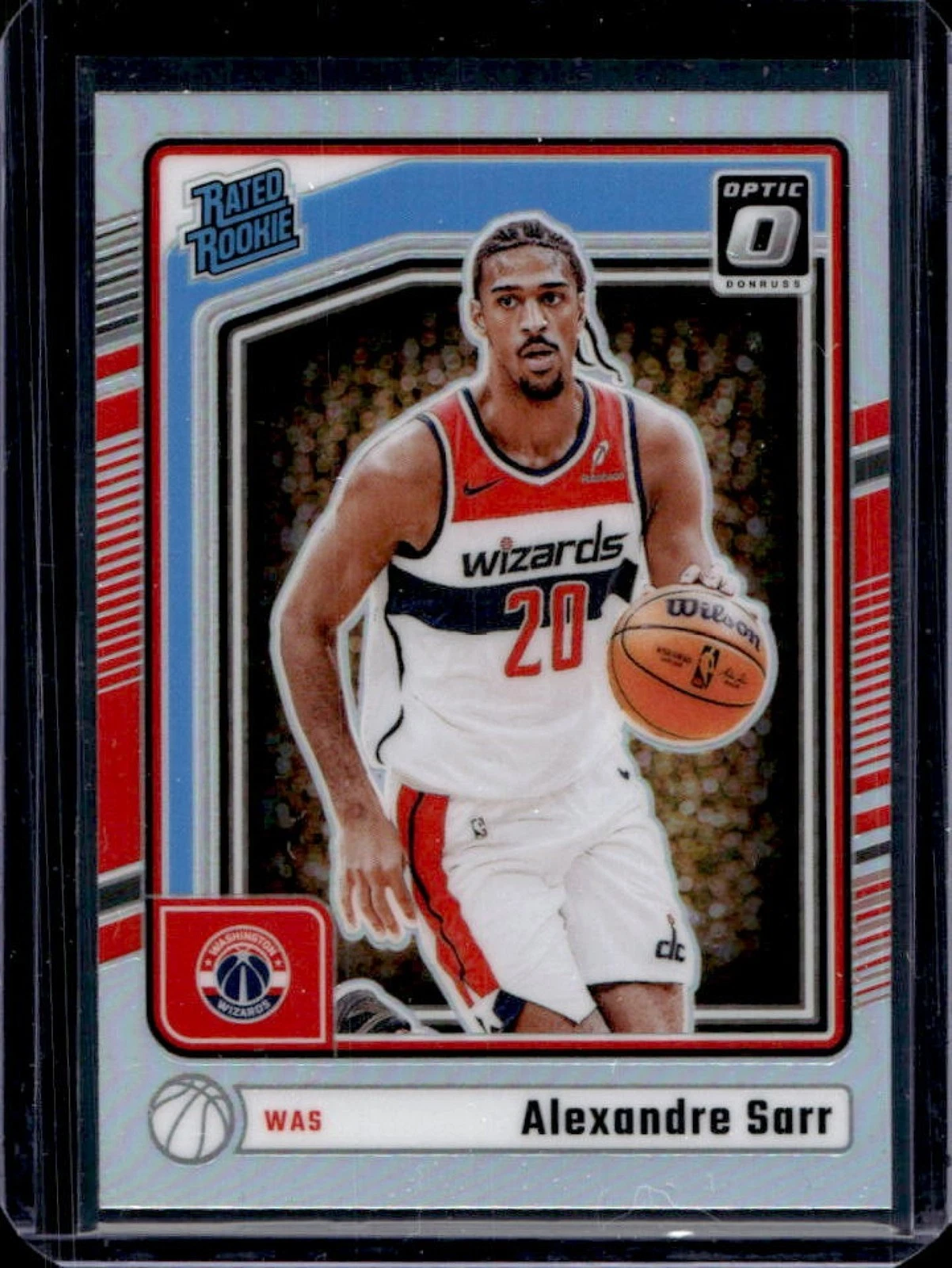 2024-25 Donruss Optic Holo Alexandre Sarr Rated Rookie #276 basketball card