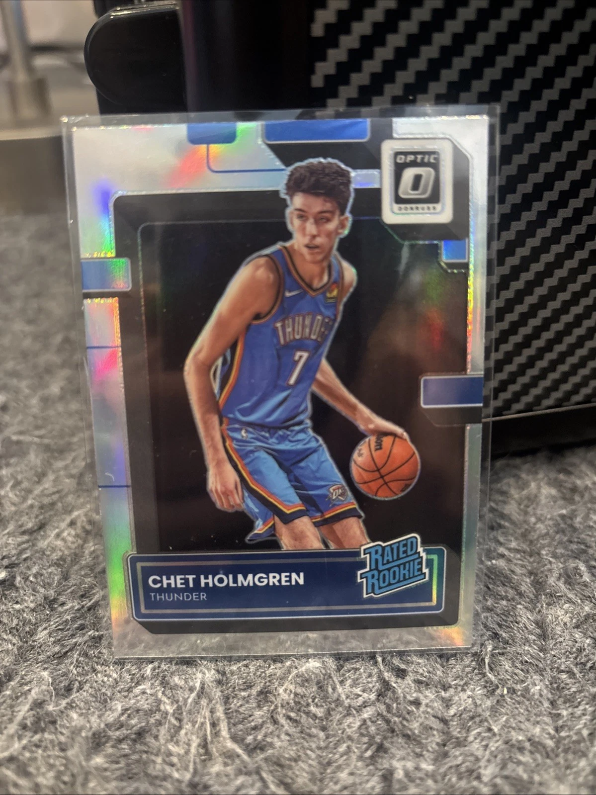 2022-23 Donruss Optic Holo Chet Holmgren Rated Rookie #208 basketball card