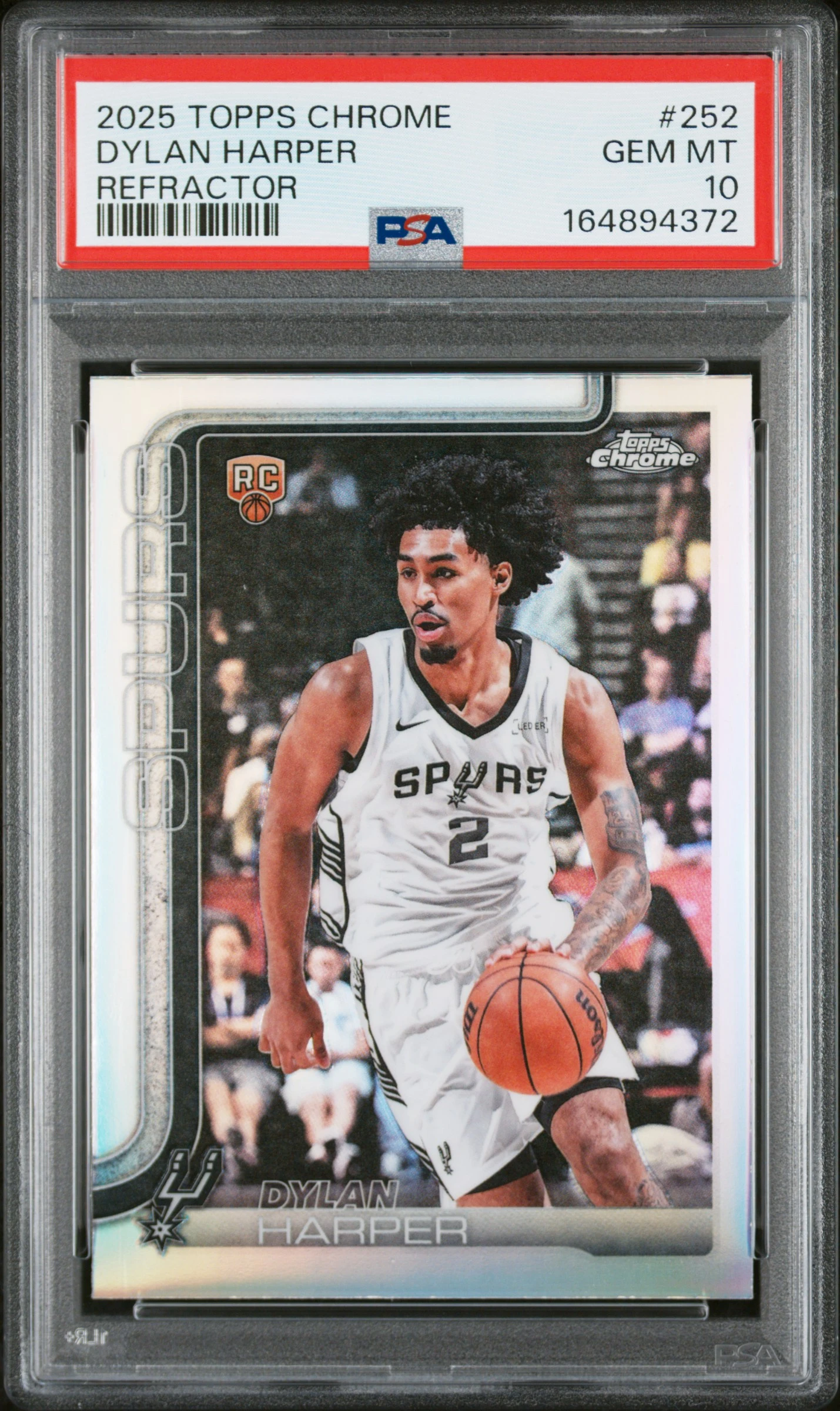 Dylan Harper 2025-26 Topps Chrome Dylan Harper Refractor Rookie basketball card