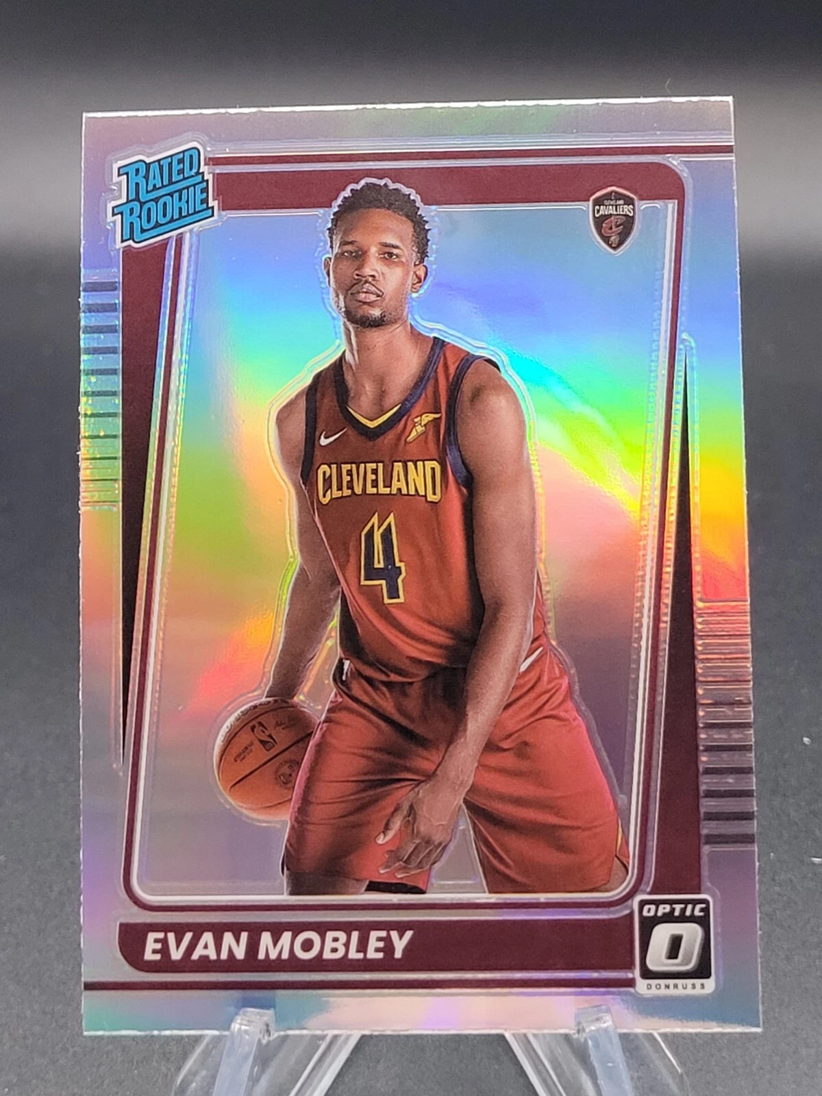 Evan Mobley 2021-22 Donruss Optic Holo Rated Rookie #175 basketball card