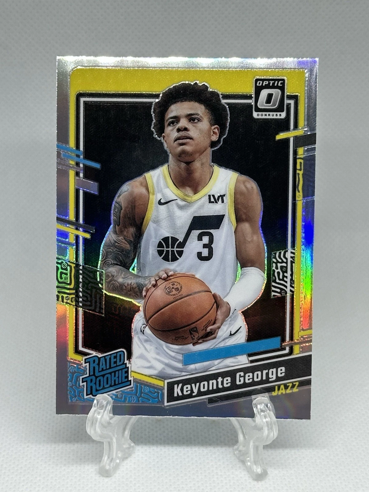 2023-24 Donruss Optic Holo Keyonte George Rated Rookie #223 basketball card