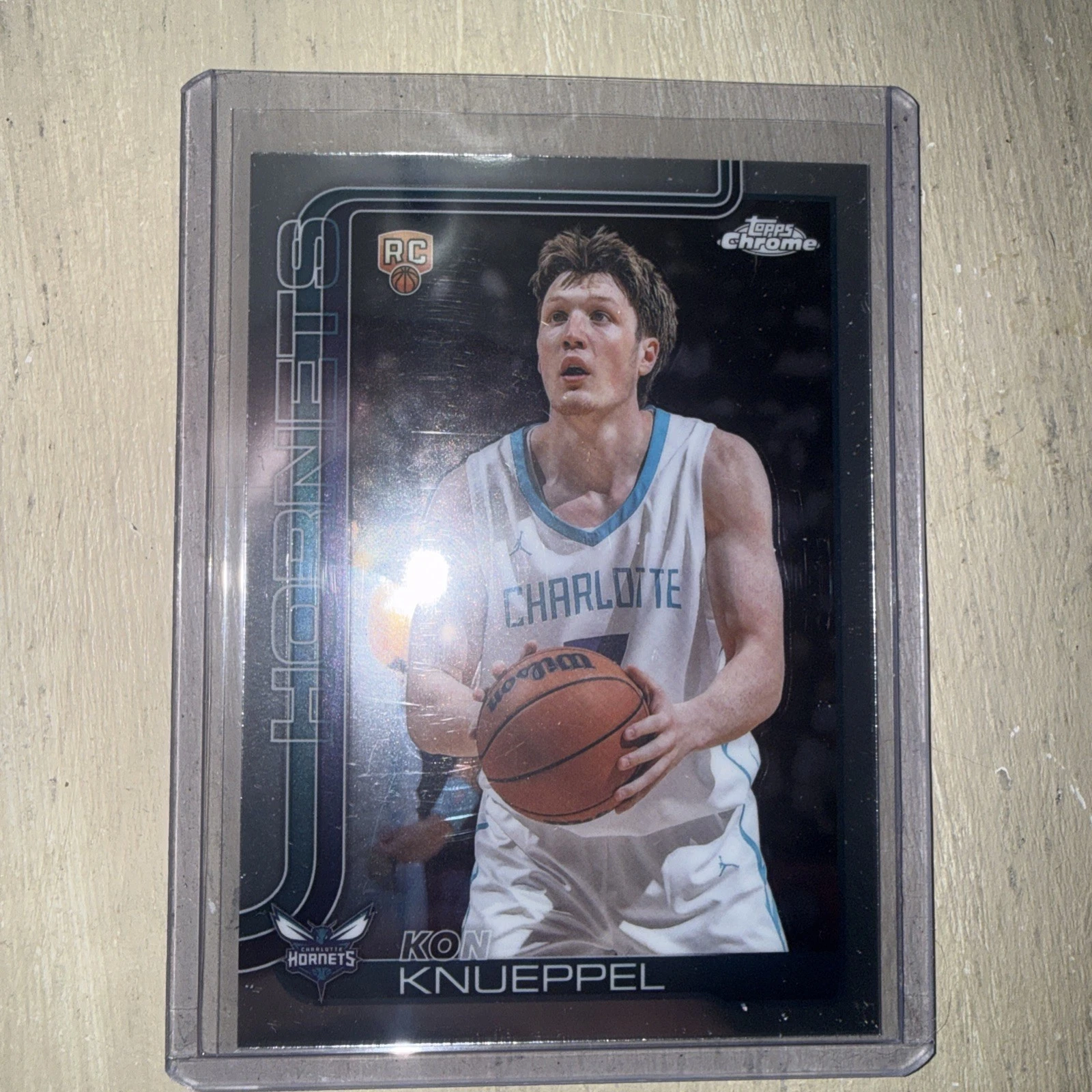 2025-26 Topps Chrome Kon Knueppel Rookie #254 basketball card