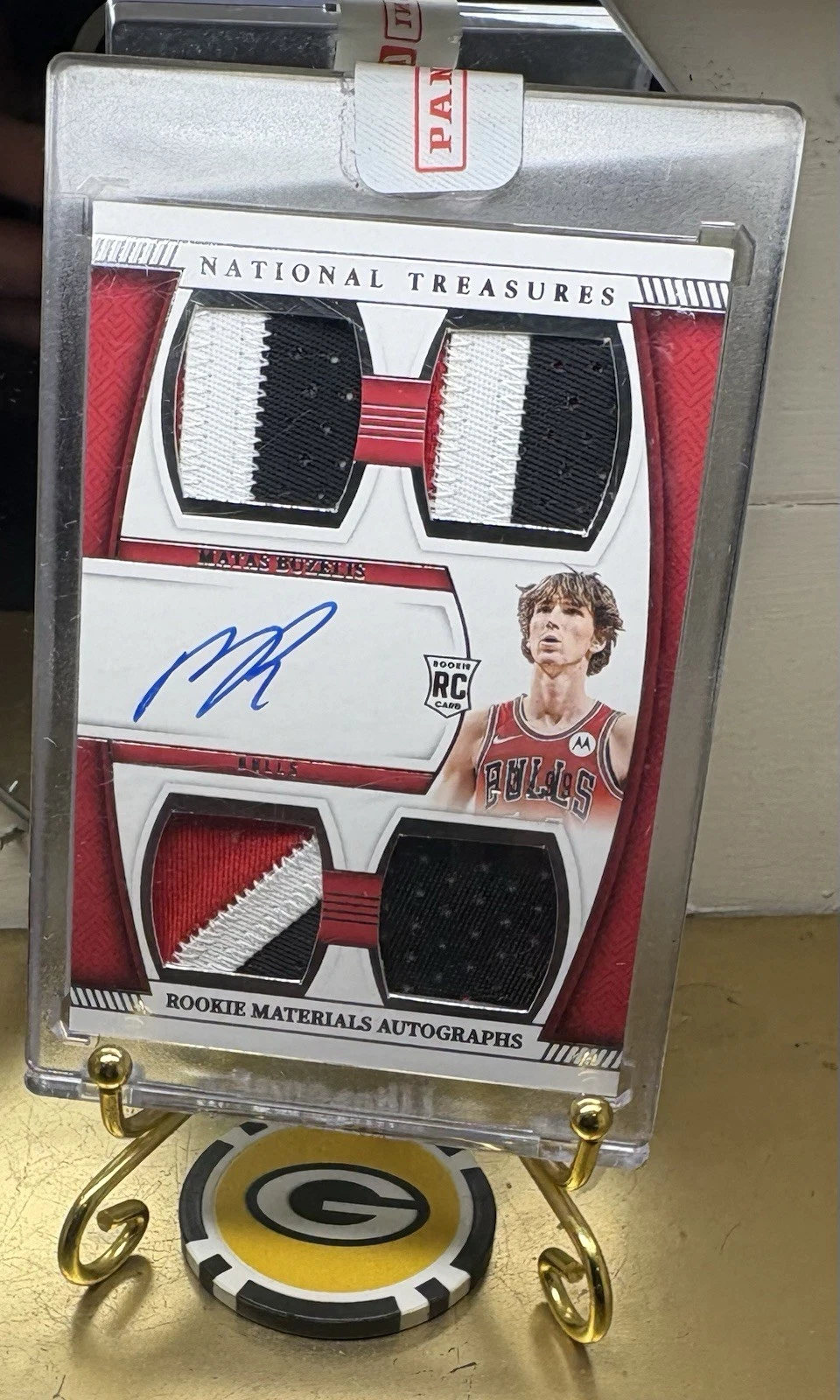 2024-25 National Treasures Matas Buzelis Rookie Patch Autograph /99 basketball card