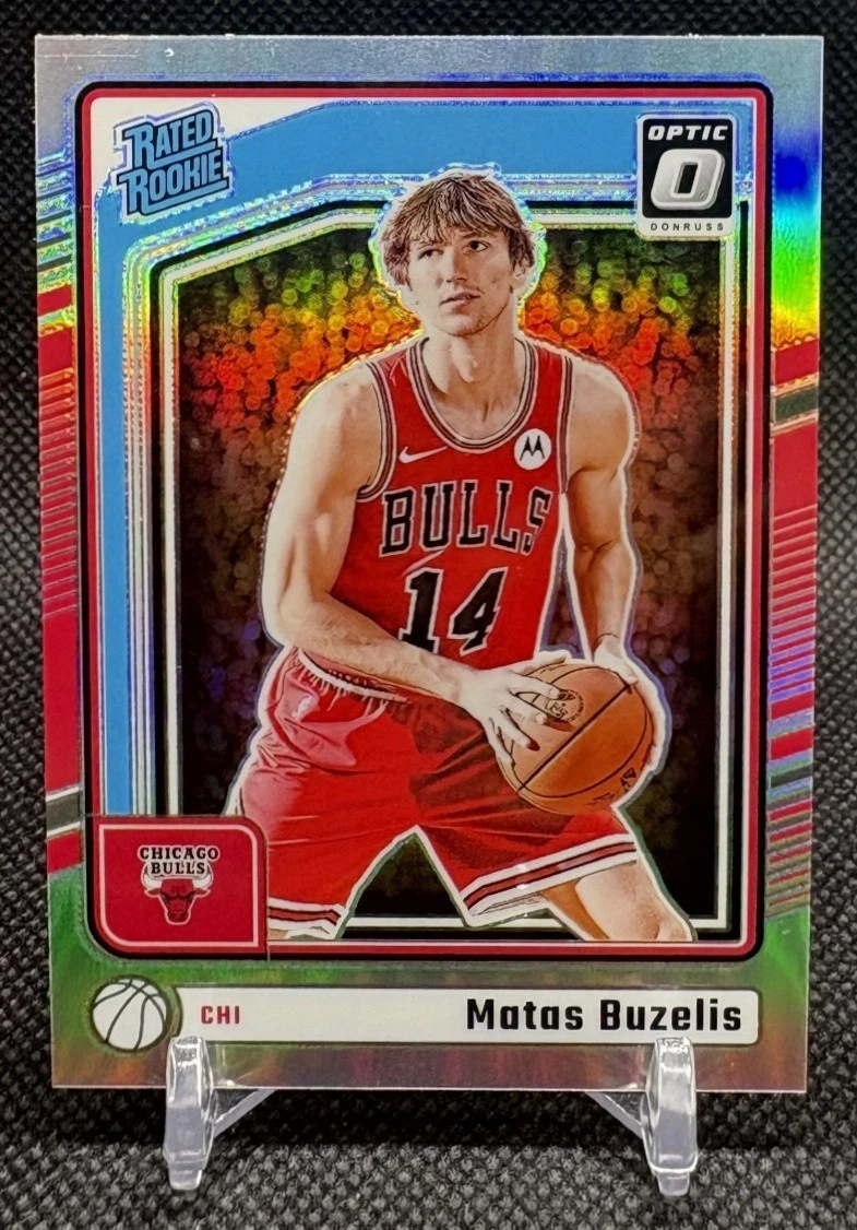 2024-25 Donruss Optic Holo Matas Buzelis Rated Rookie basketball card