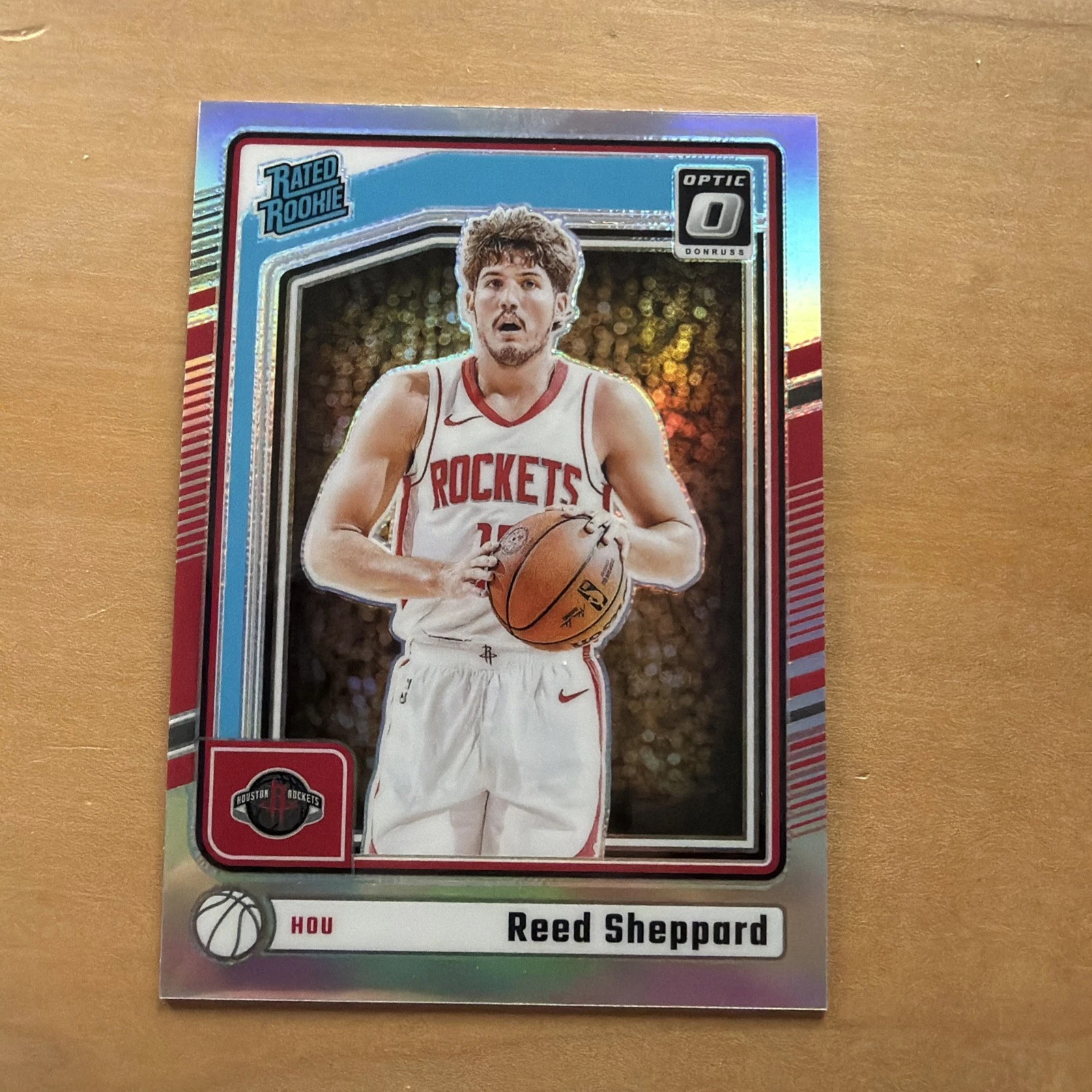 2024-25 Donruss Optic Holo Reed Sheppard Rated Rookie basketball card